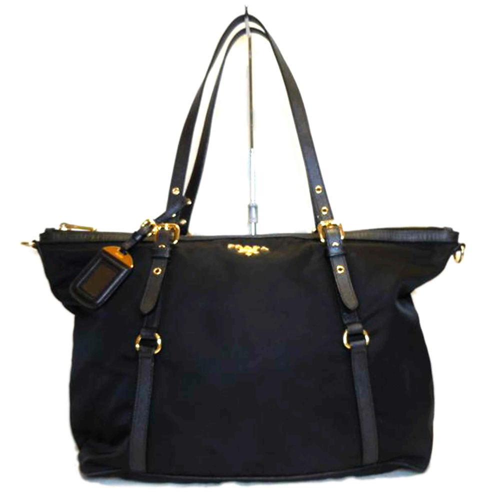 Prada Vitello Daino Shopping Leather Tote Bag Black